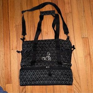 Disney Black Baby Bag with White Accents NWOT